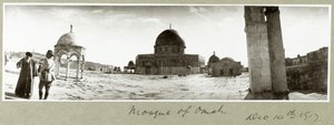 Mosque of Omar and General Chaytor talking with a local Imam